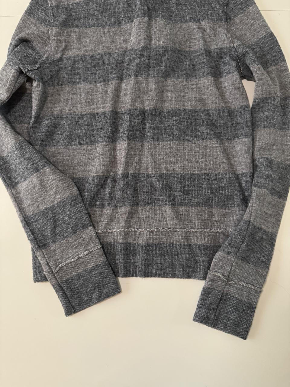 Sweater a rayas gris, Talla S, Hombre