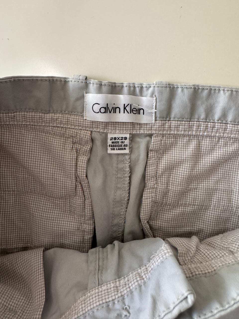 Pantalones casuales grises, Talla 29x29, Hombre, Calvin Klein