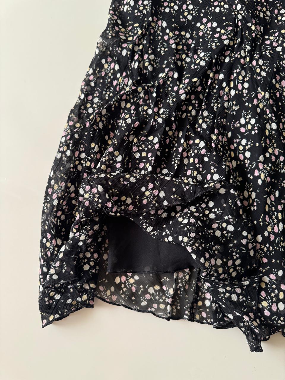Vestido estampado corte al bies, Talla 8, M, Mujer