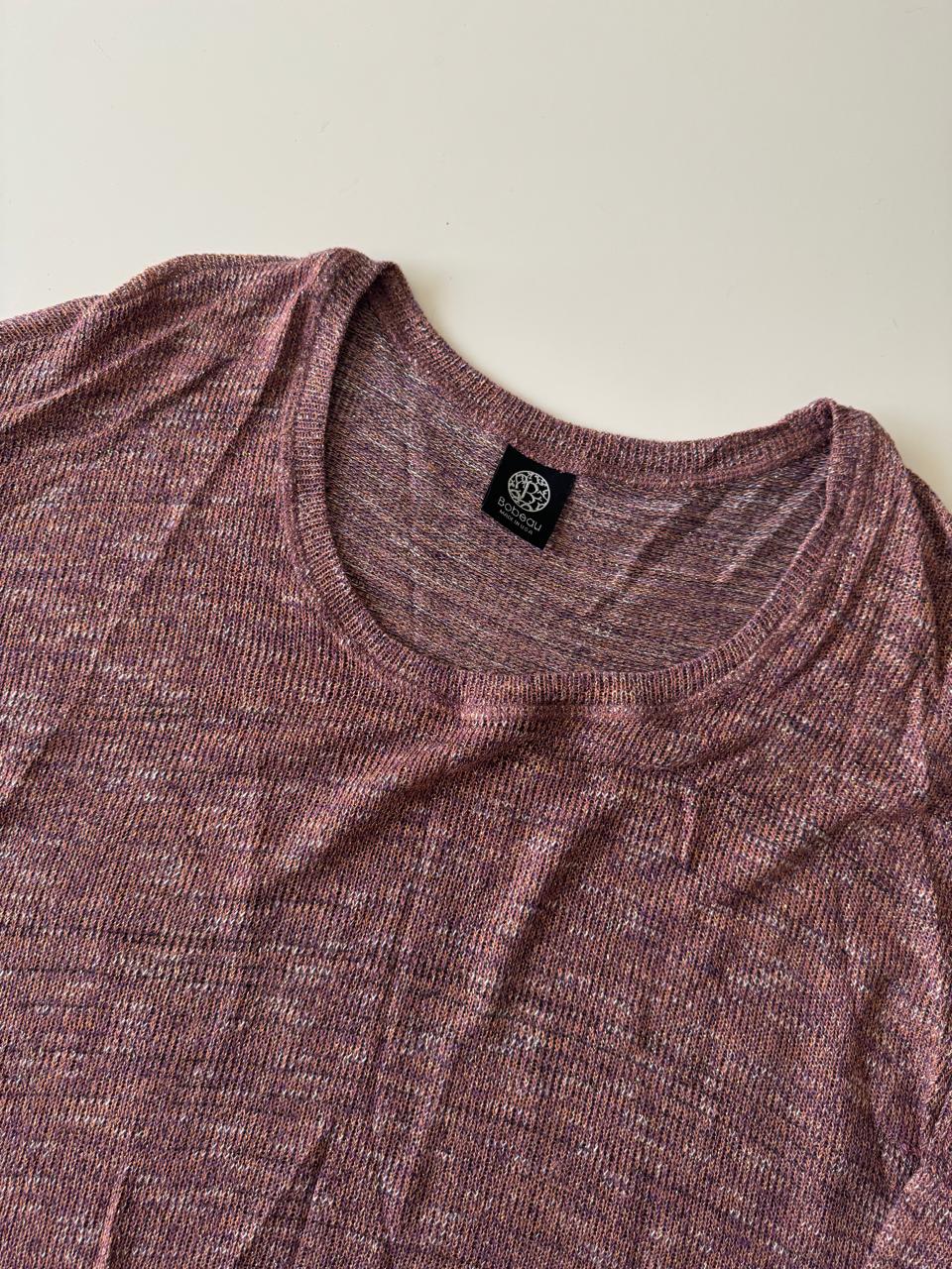 Sweater tejido con hilos metalicos, Talla XXL, Mujer