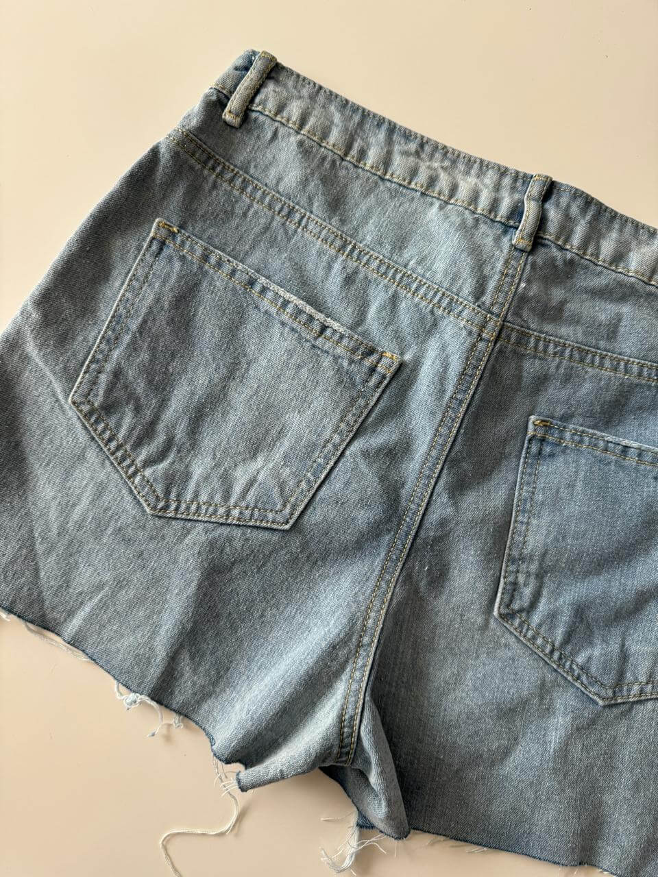 Shorts cortos distress, Talla 7, M, Mujer