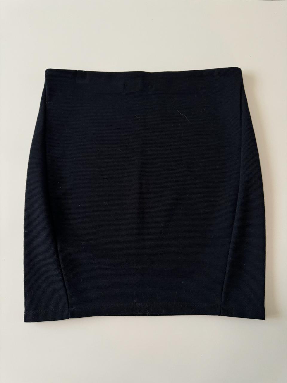 Falda ajustada negra, Talla M, Mujer