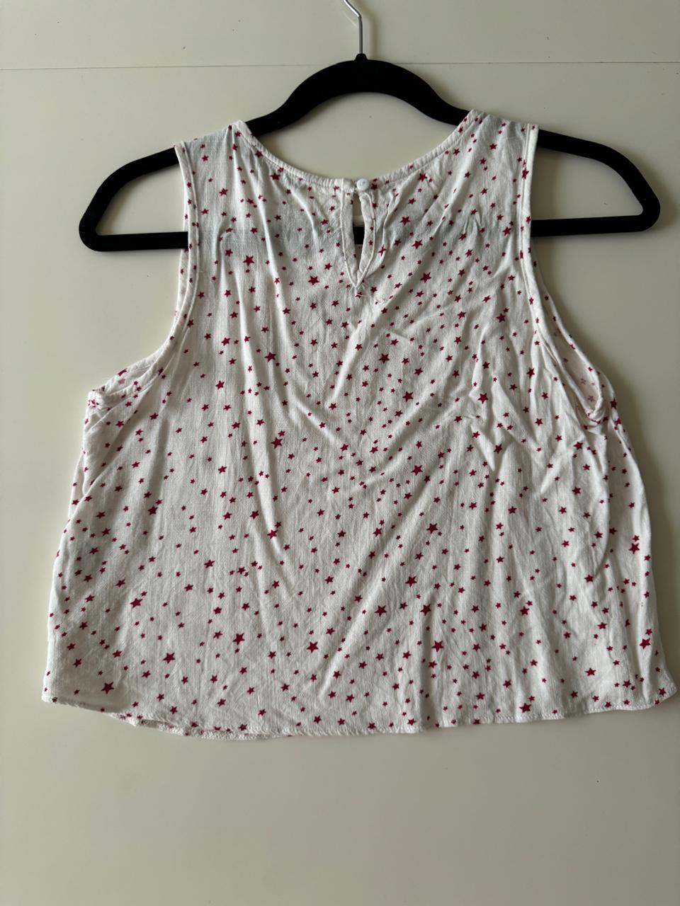 Blusa estampada estrellas, Talla S, Mujer