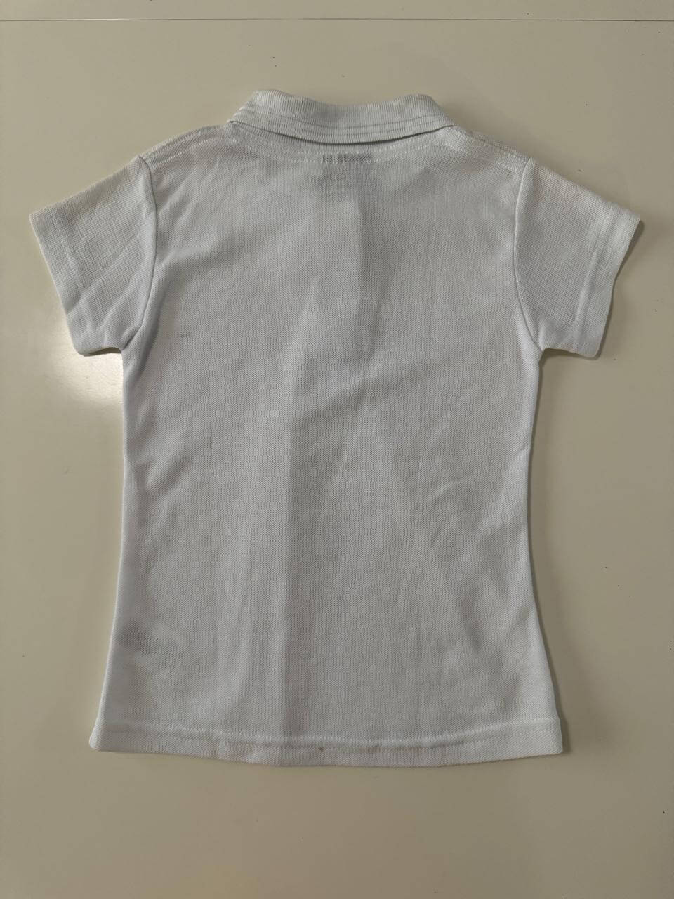 Polo basica blanco, Talla 8 años, Niña