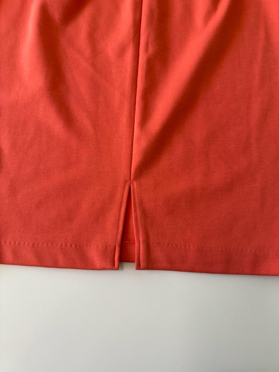 Falda de vestir naranja, Talla S, Mujer