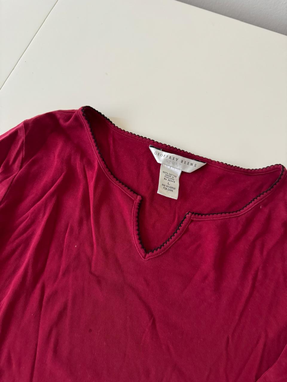 Playera de algodon, Talla L, Mujer