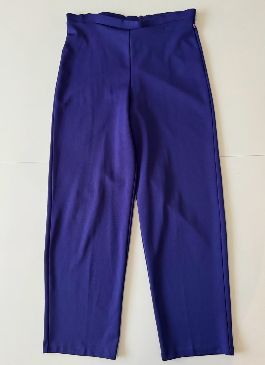 Pantalones morados de vestir, Talla L, Mujer