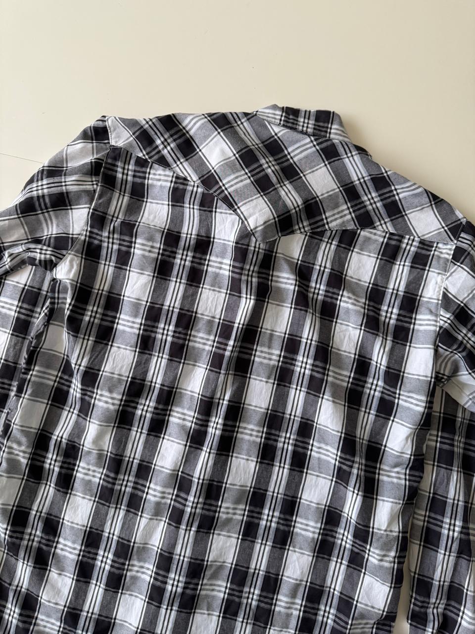 Camisa vaquera de cuadros, Talla 34, S, Hombre