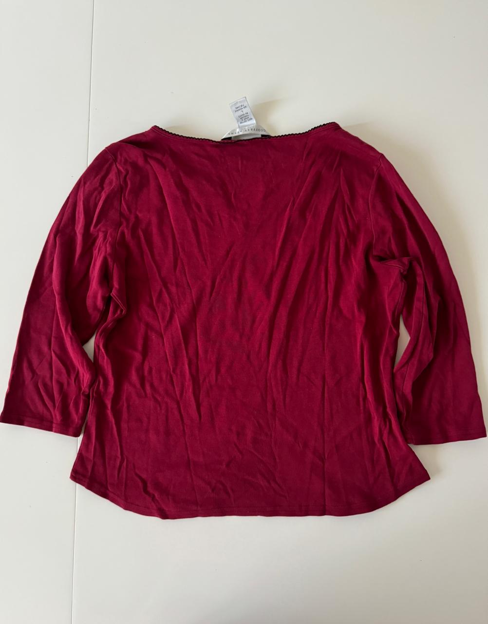 Playera de algodon, Talla L, Mujer