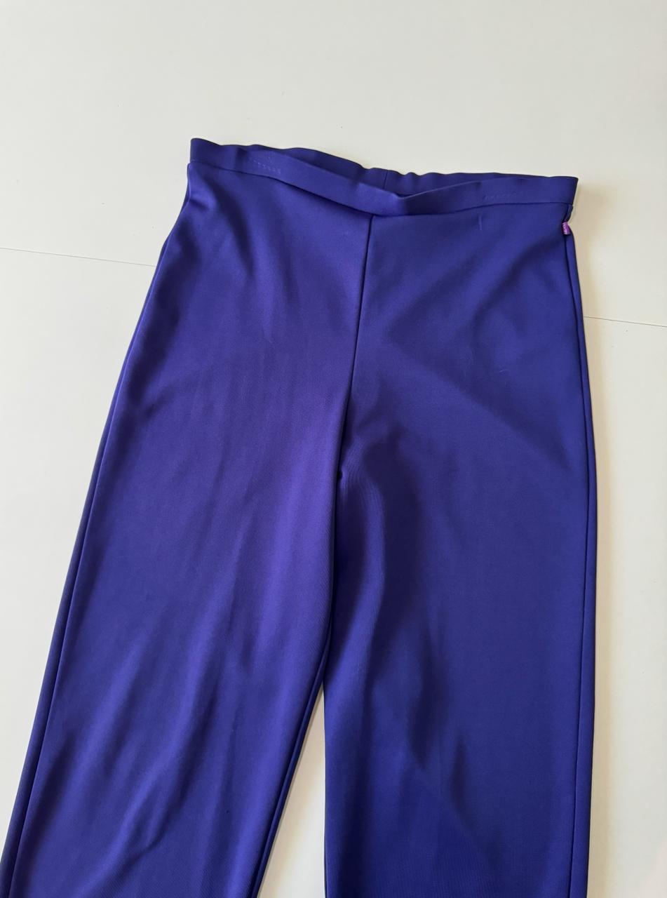 Pantalones morados de vestir, Talla L, Mujer