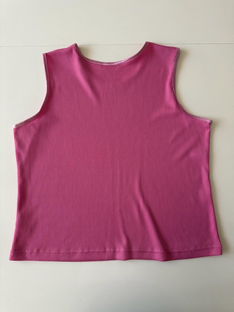 Blusa interior rosa, Talla XL, Mujer