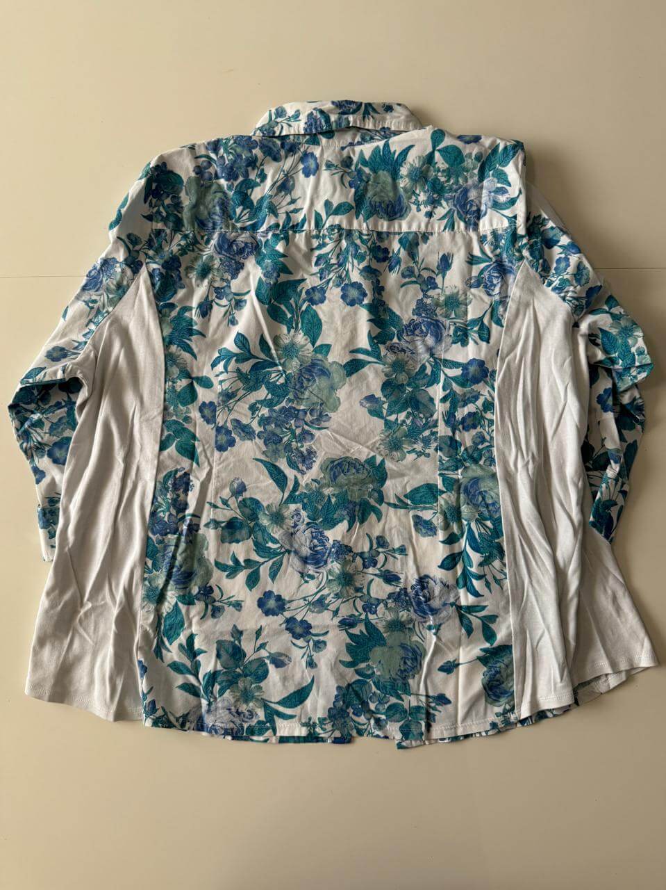 Blusa estampada de flores, Talla 3XL, Mujer