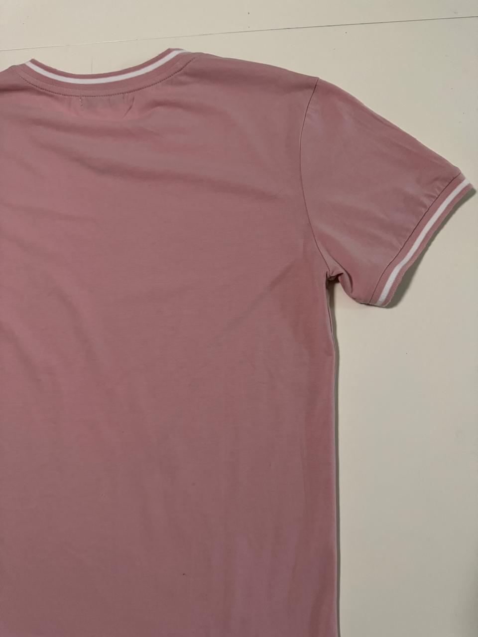 Playera cuello V decorada, Talla M, Slim Fit, Hombre