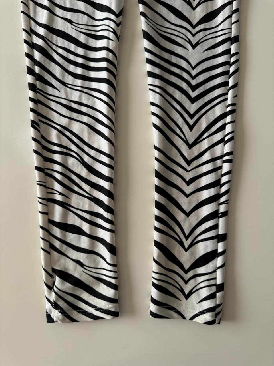 Unitardo estampado de zebra, Talla S/M, Mujer