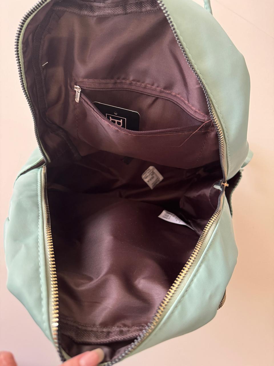 Mochila verde menta