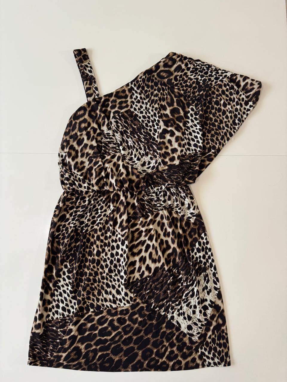Vestido de animal print, Talla S, Mujer, Laundry by Design