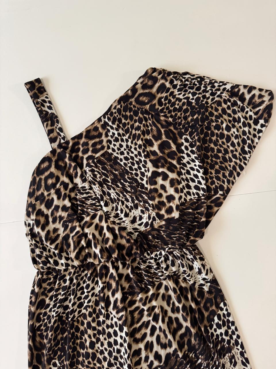 Vestido de animal print, Talla S, Mujer, Laundry by Design