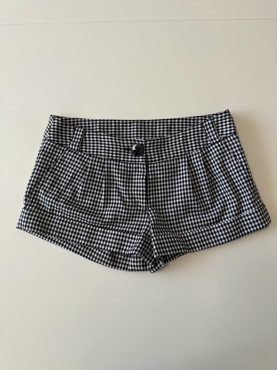 Mini shorts corte vestir, Talla 26, S, Mujer