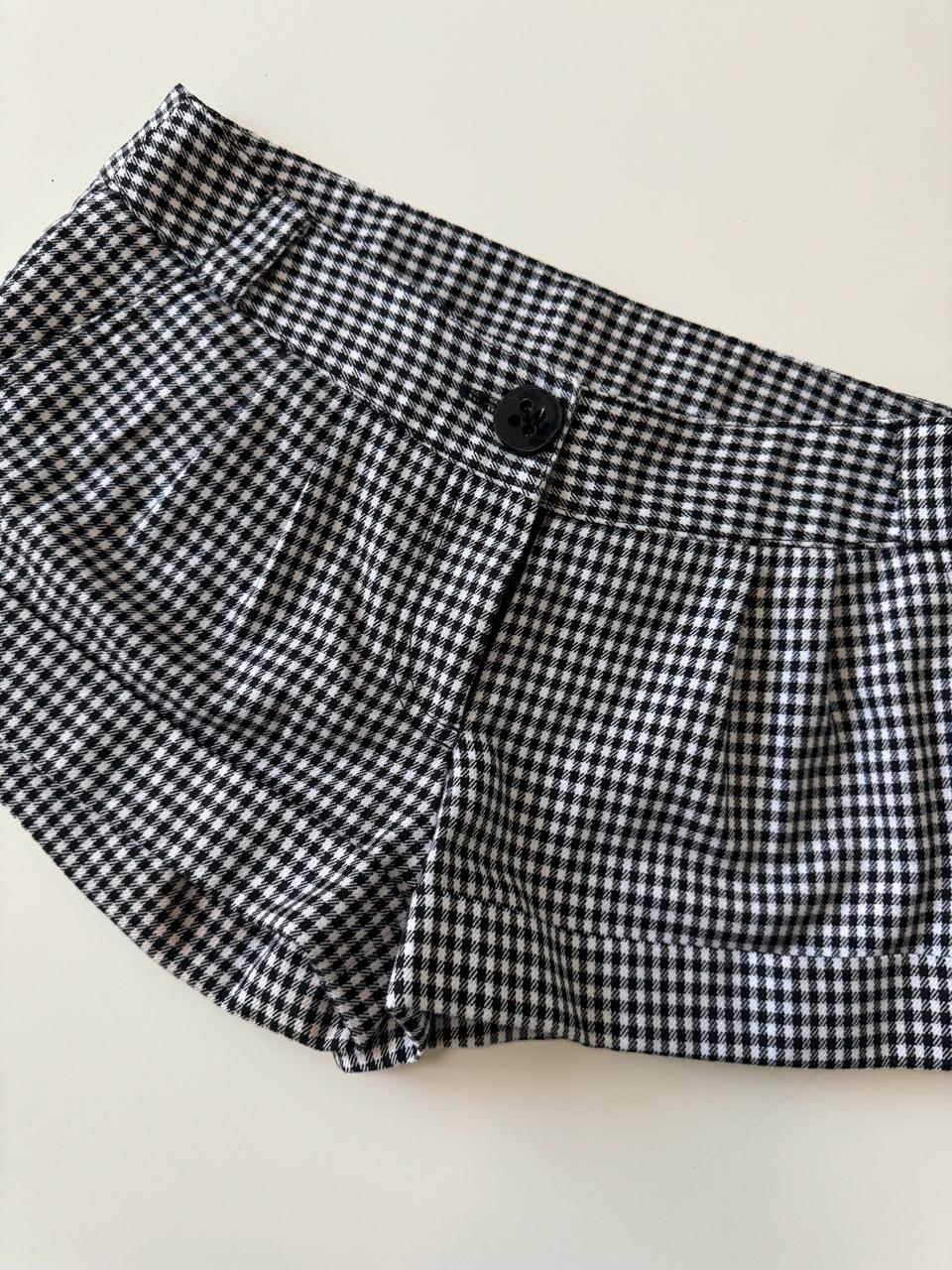 Mini shorts corte vestir, Talla 26, S, Mujer