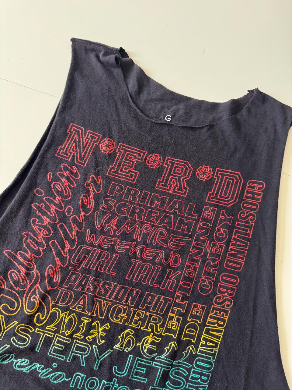 Playera sin mangas negra, Talla L, Hombre