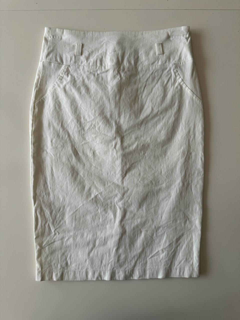 Falda blanca, Talla XS, Mujer