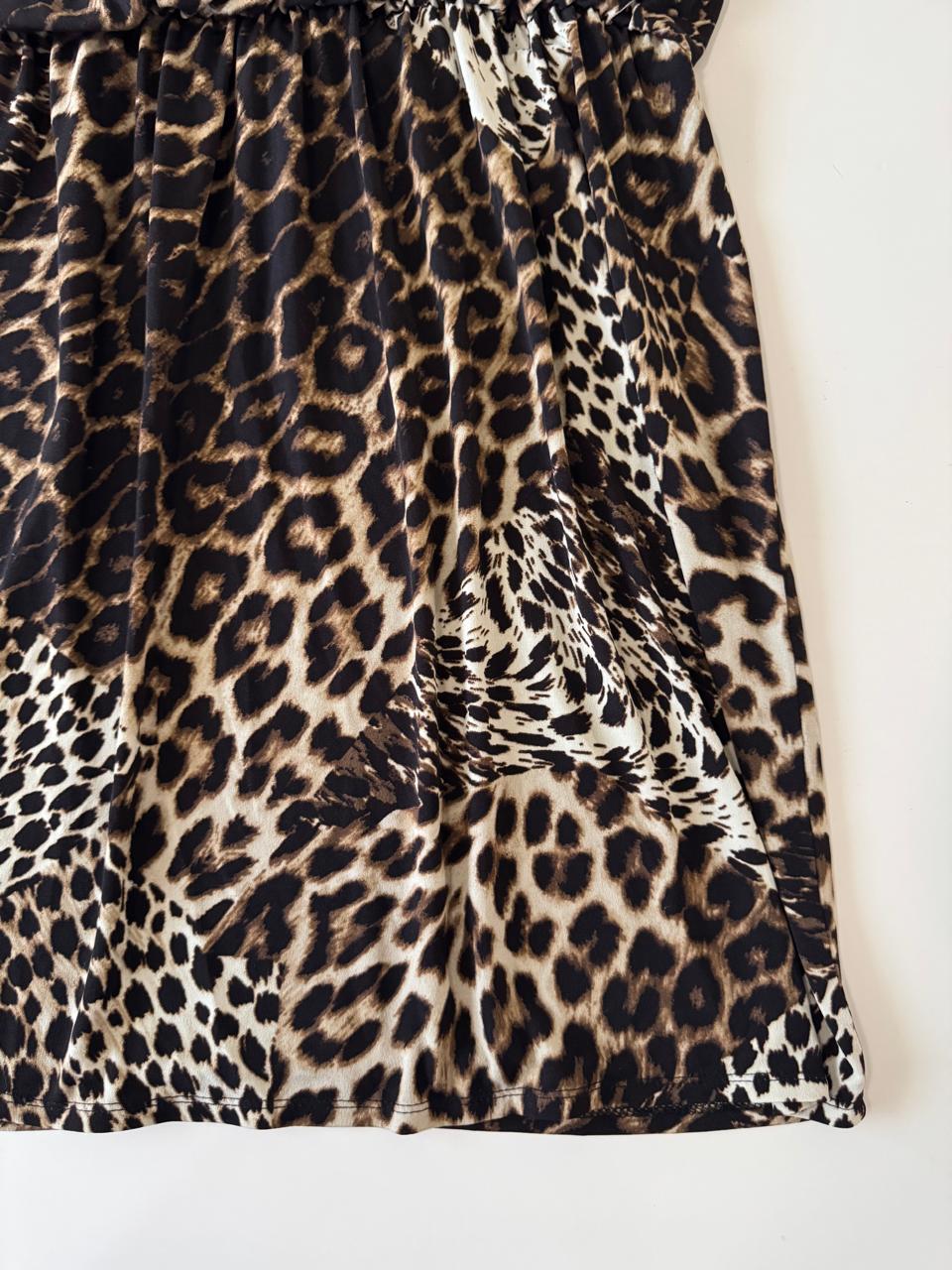 Vestido de animal print, Talla S, Mujer, Laundry by Design