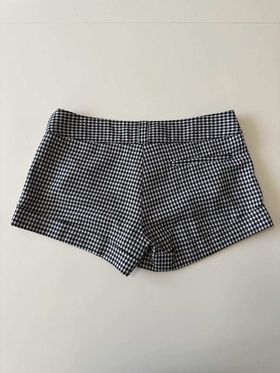 Mini shorts corte vestir, Talla 26, S, Mujer