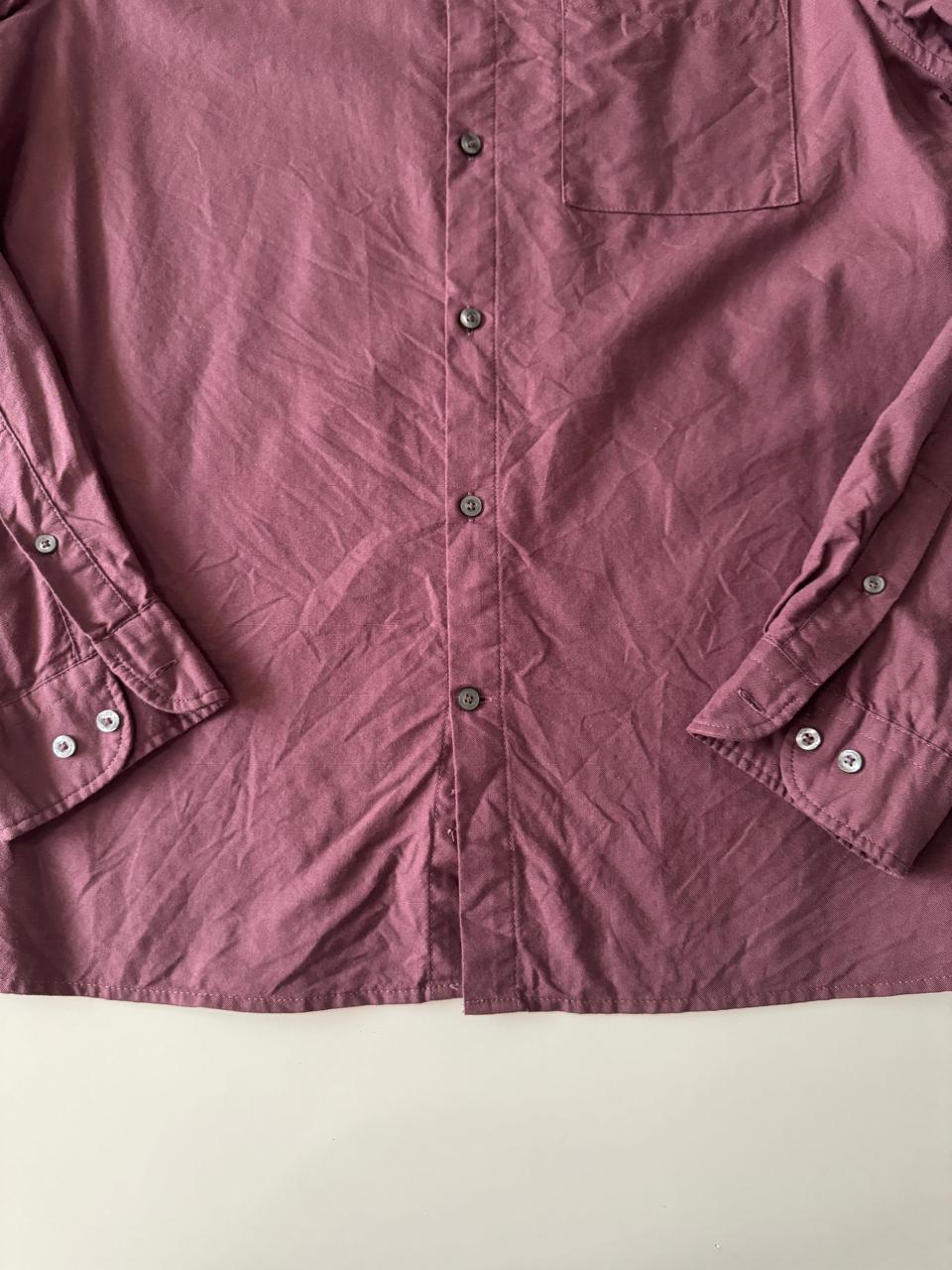 Camisa color vino, Talla M, Hombre