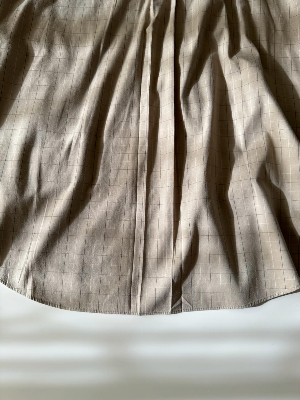 Camisa de cuadros beige, Talla 2XL, Hombre
