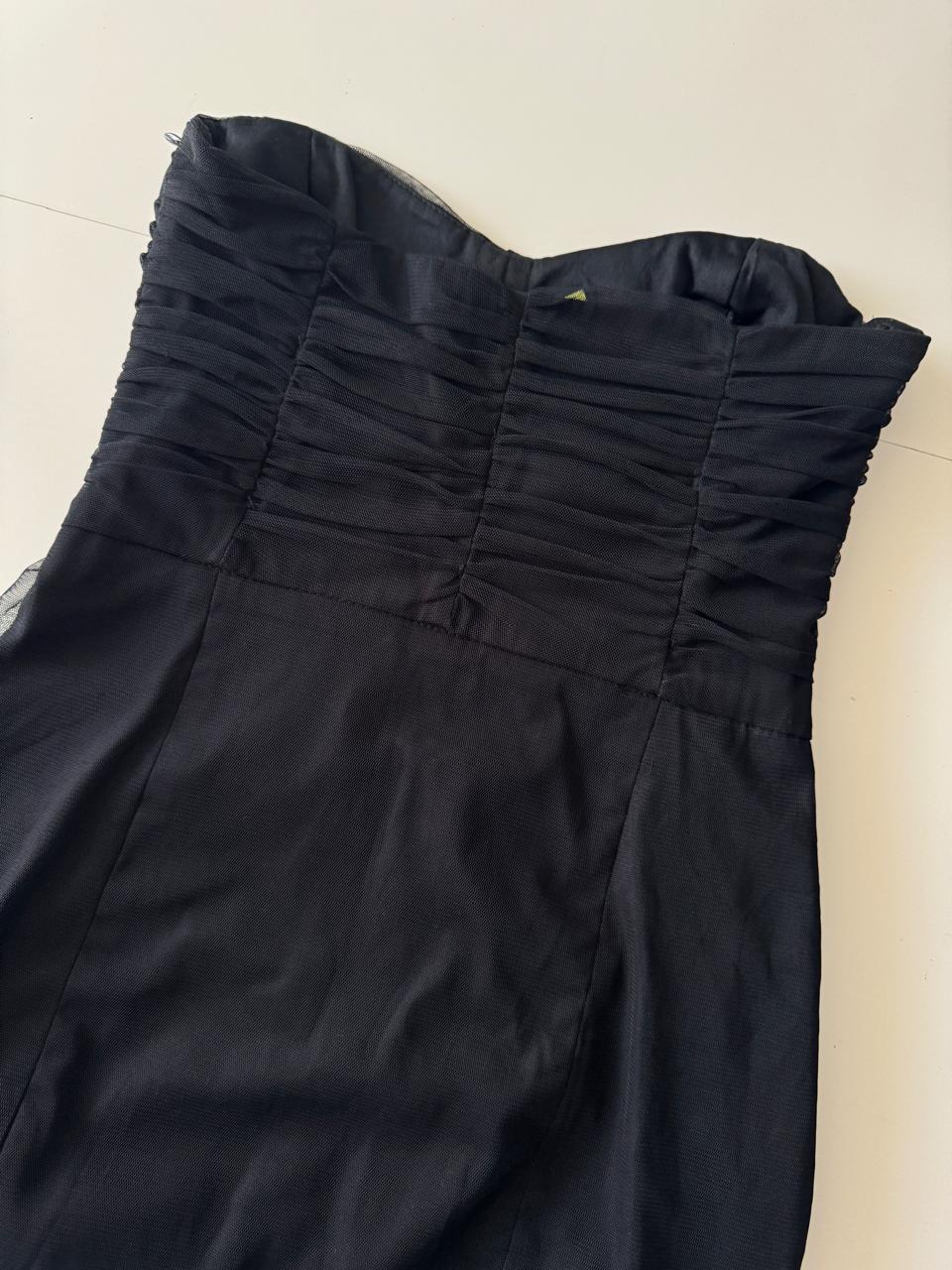 Vestido de tul negro, Talla M, 28, Mujer
