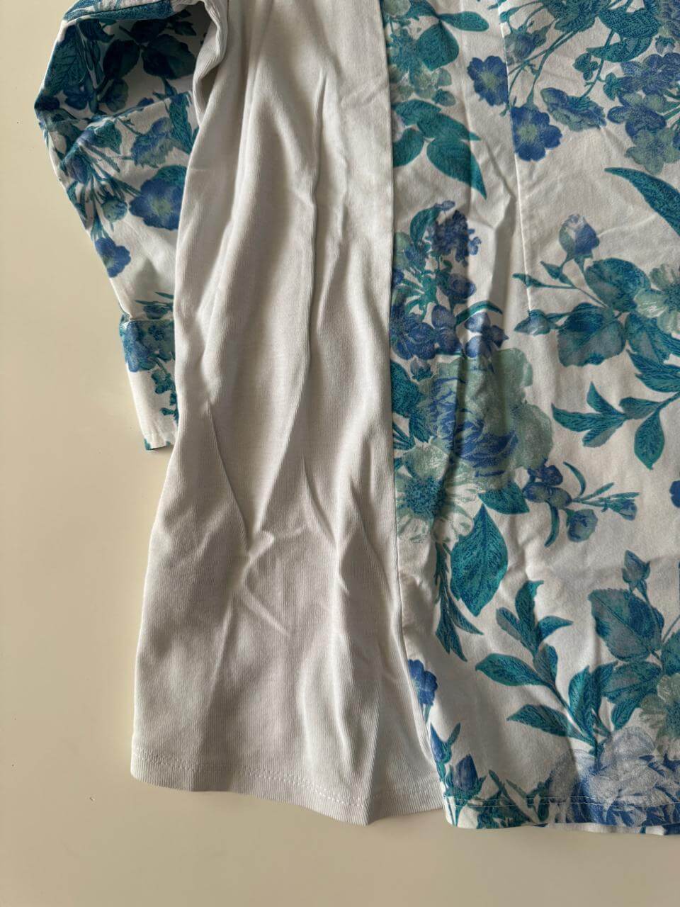 Blusa estampada de flores, Talla 3XL, Mujer