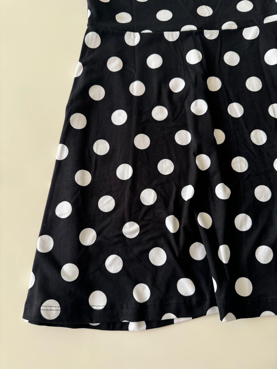 Vestido de lunares blancos, Talla S, 28, Mujer
