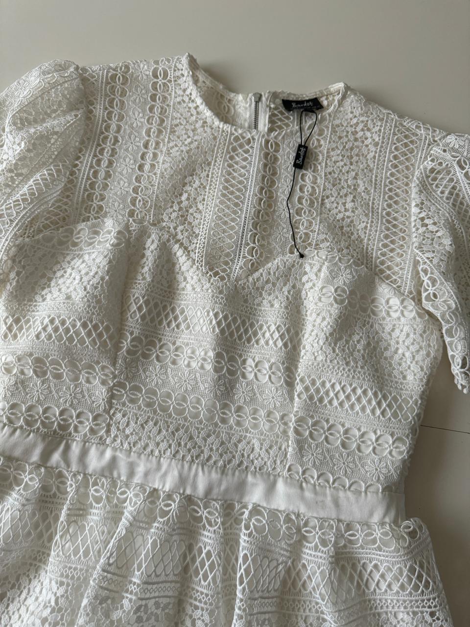 Vestido blanco, Talla 6, S, Mujer