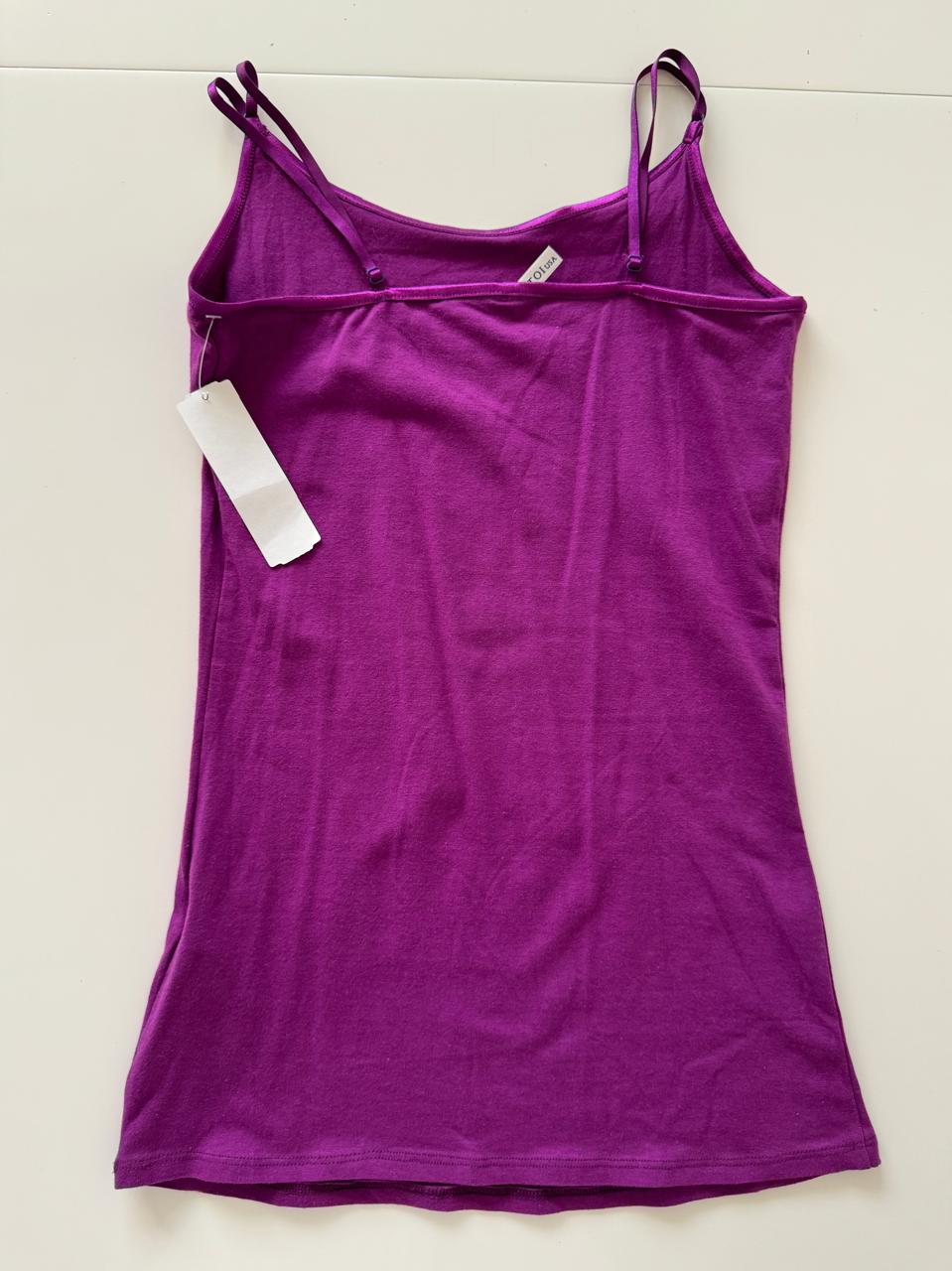 Tank tirantes basica morada, Talla S, Mujer