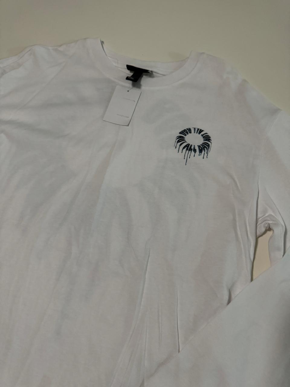 Playera estampado en espalda, Talla M, Relaxed Fit, Hombre