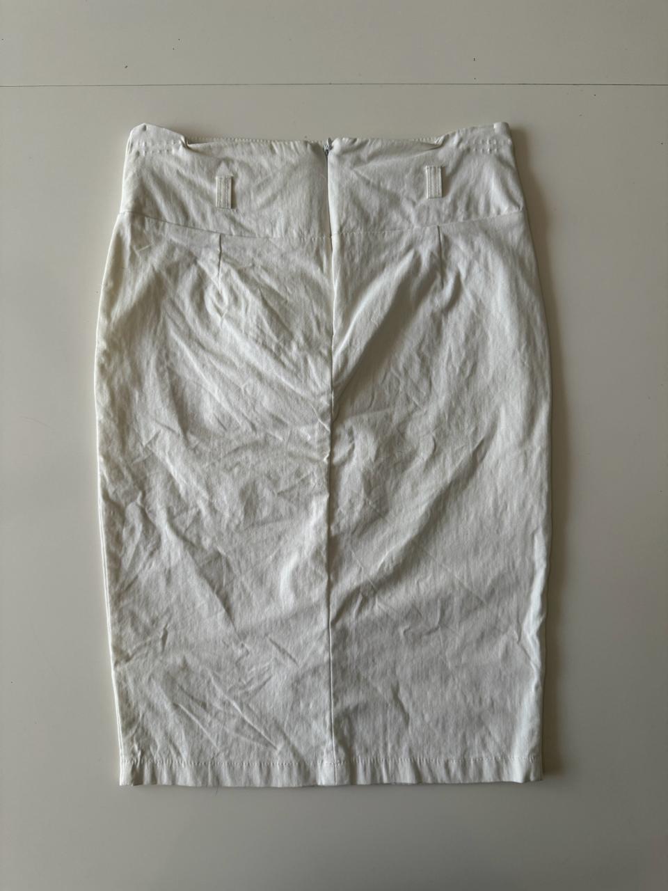 Falda blanca, Talla XS, Mujer