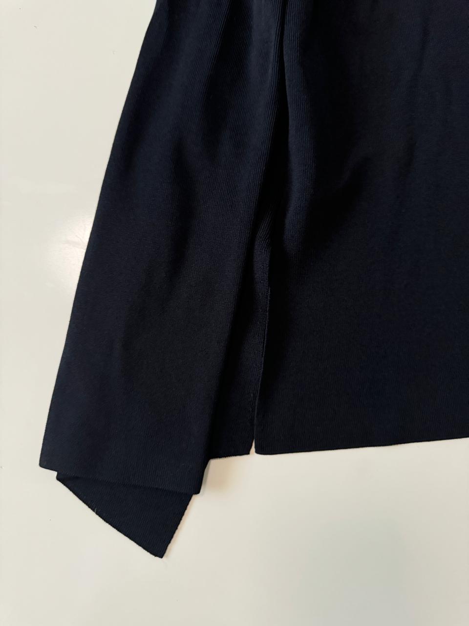 Cardigan negro de punto, Talla M, Mujer