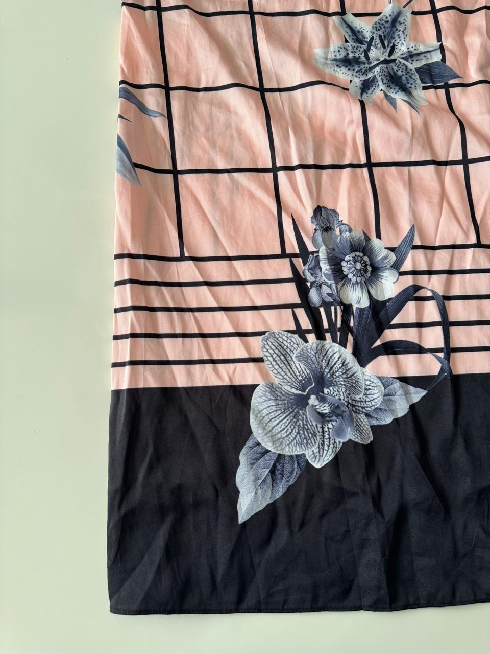 Vestido halter estampado, Talla S, Mujer