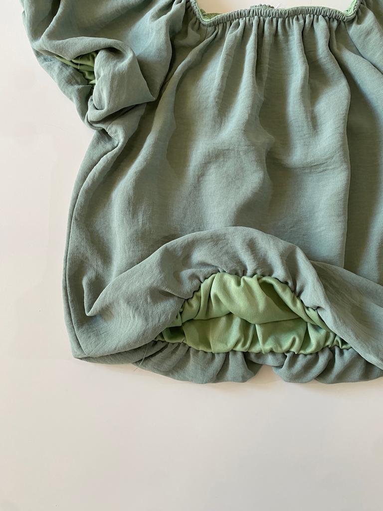 Blusa campesina, Talla S, Mujer