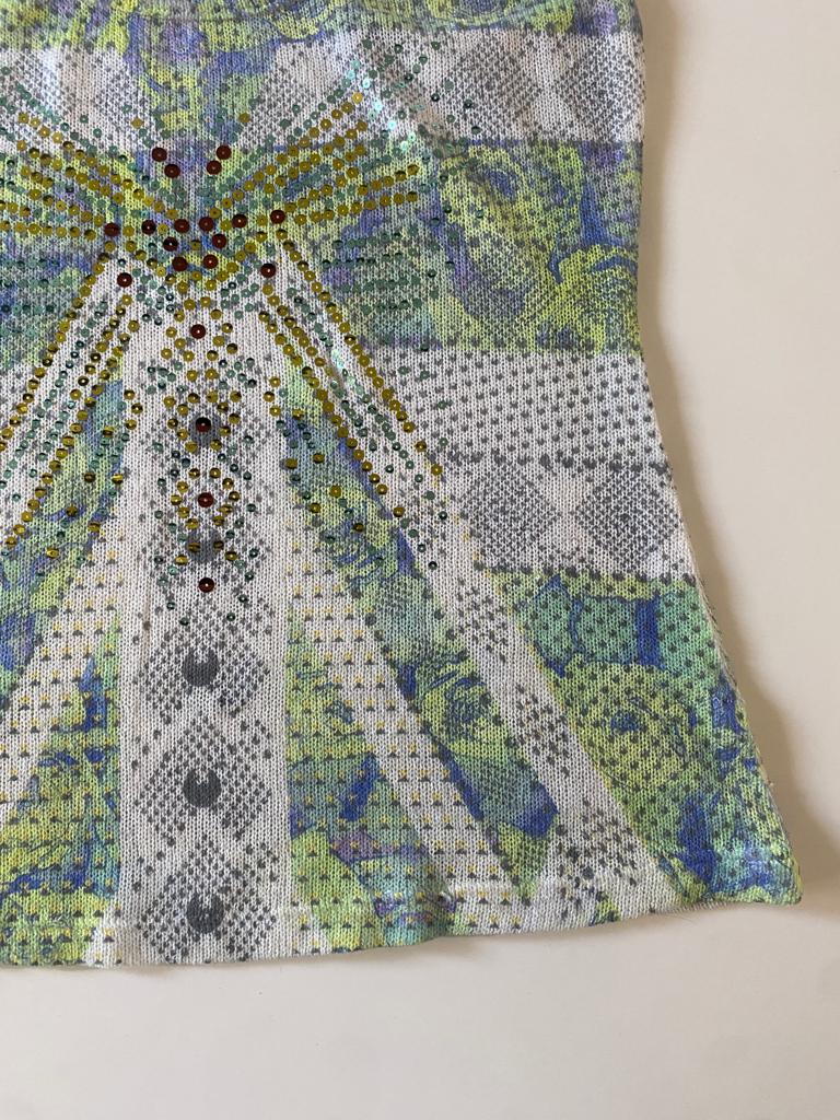 Blusa tejida milticolor, Talla M, Mujer