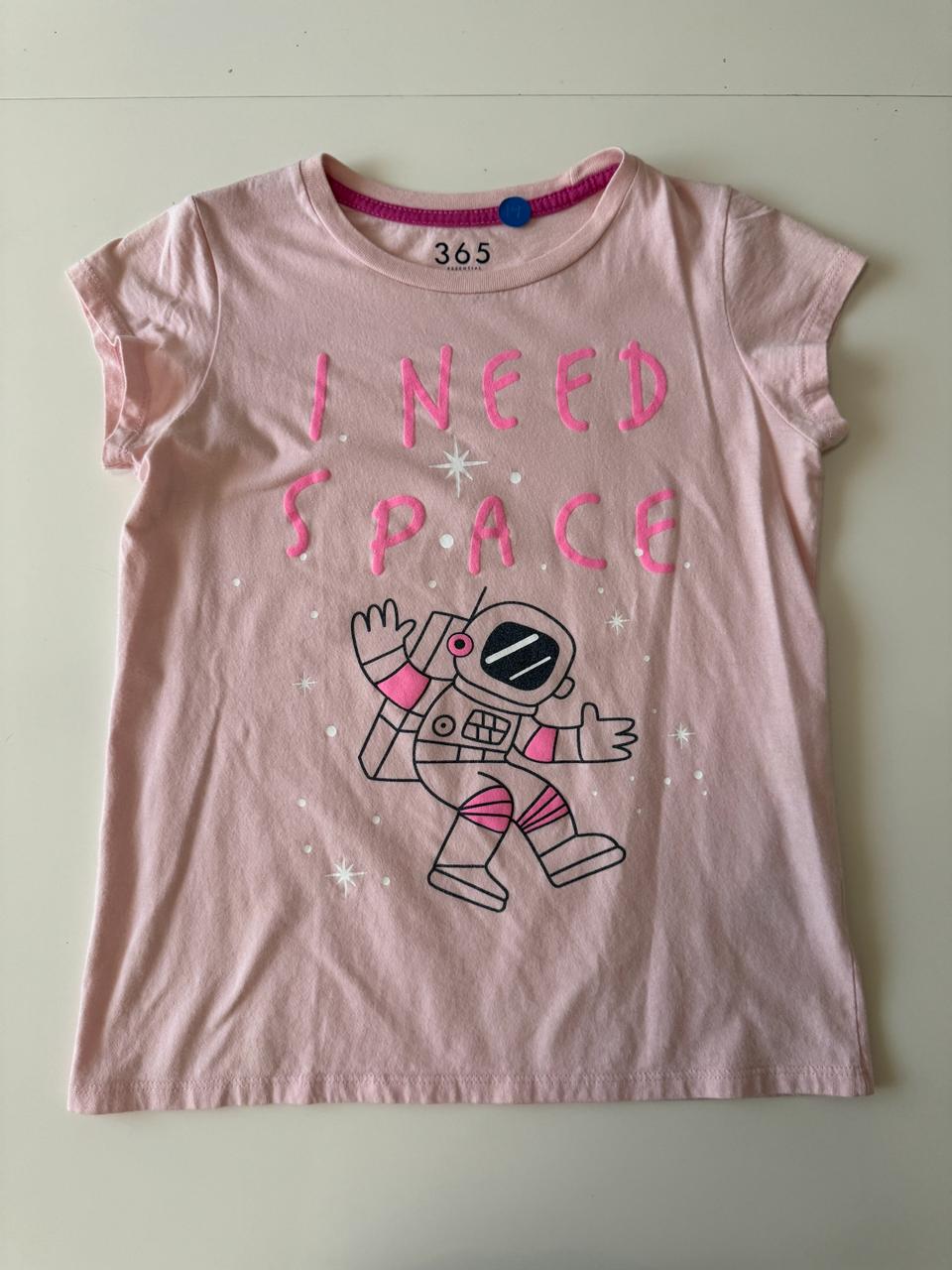 Playera con estampado de astronauta, Talla 14 años, XS, Niña, Mujer
