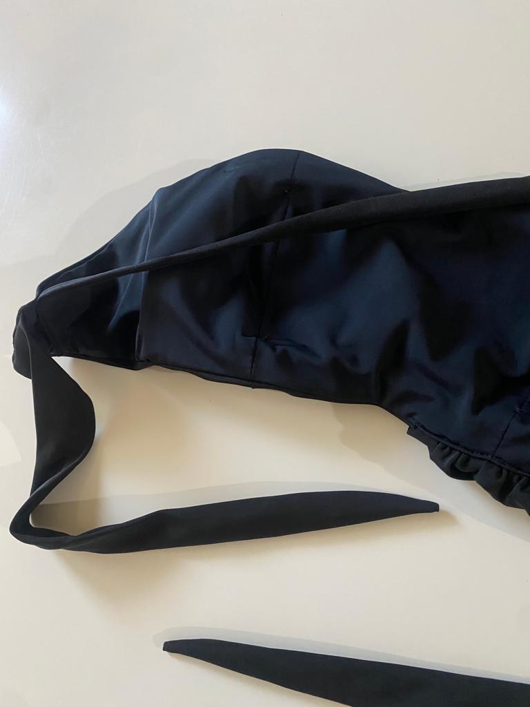 Top traje baño negro, Talla S/M, Mujer
