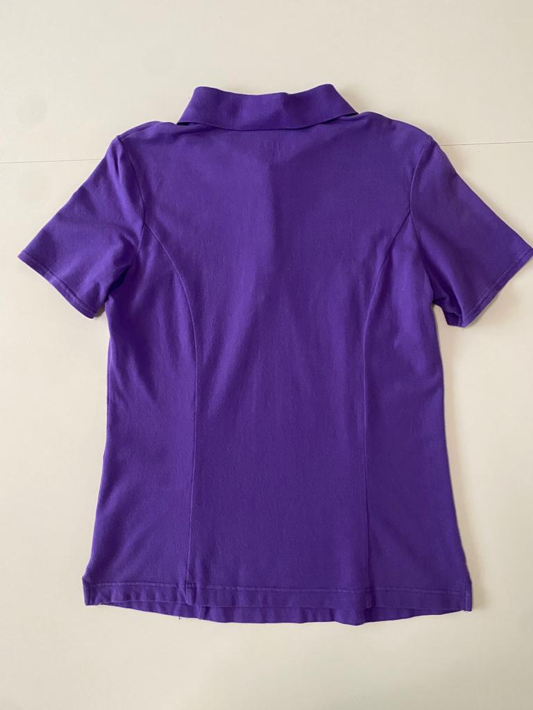 Polo morada, Talla M, Mujer