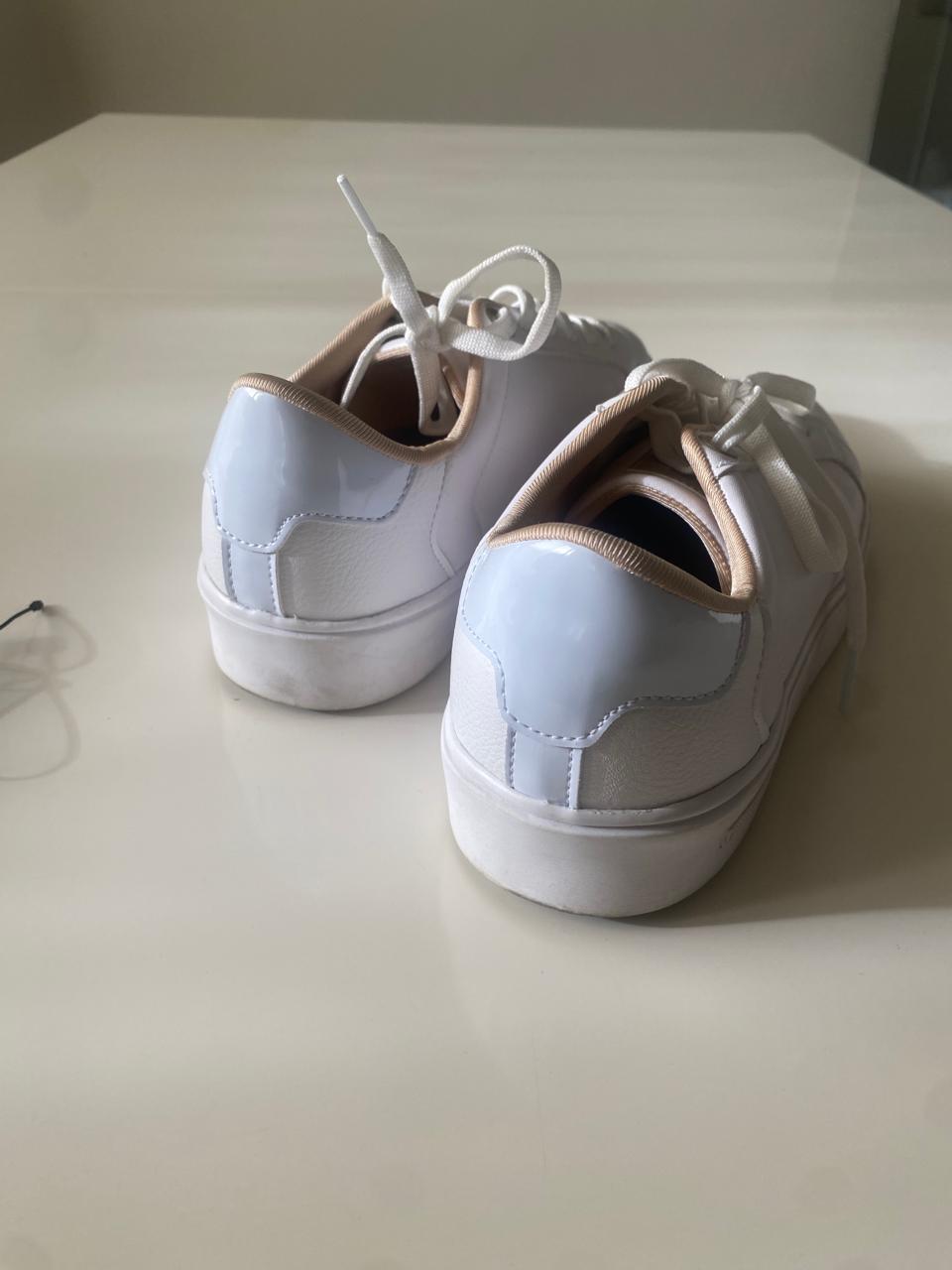 Tenis blancos, Talla 25Mx, Mujer