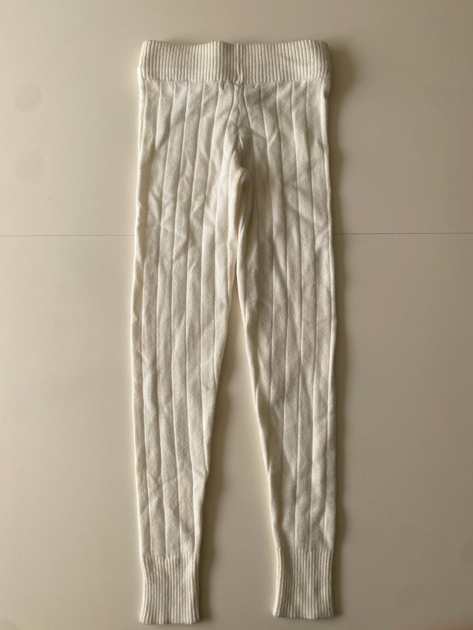 Leggins tejidos acanalados, Talla S, Mujer, J