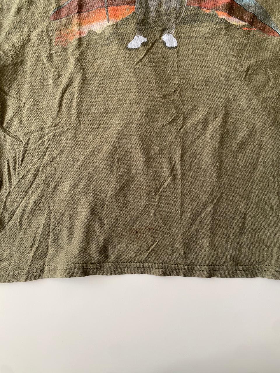 Tank verde estampada, Talla M, Hombre