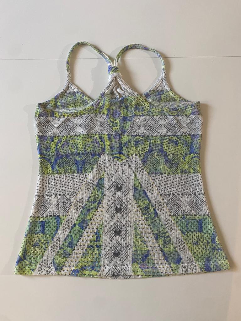 Blusa tejida milticolor, Talla M, Mujer