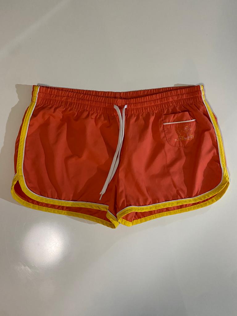 Shorts deportivos naranjas, Talla S (3/5), Mujer
