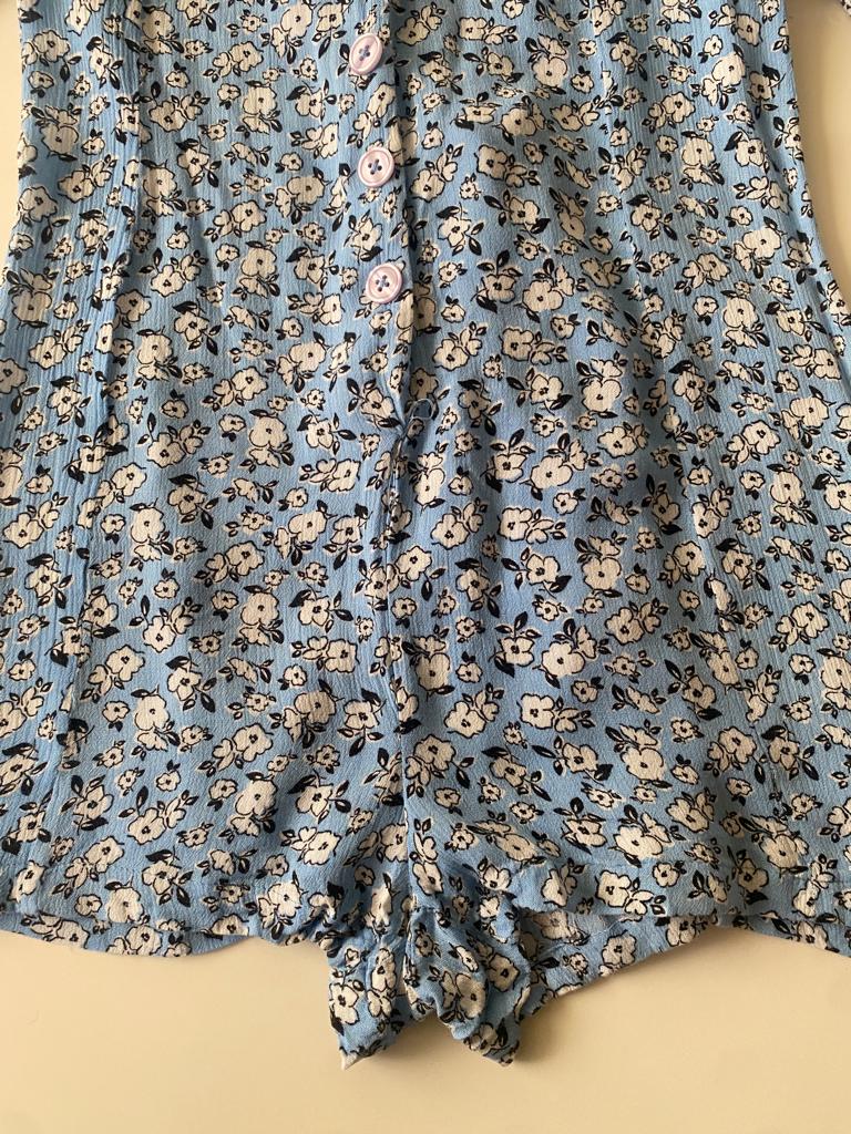 Jumper celeste estampado, Talla XS, Mujer