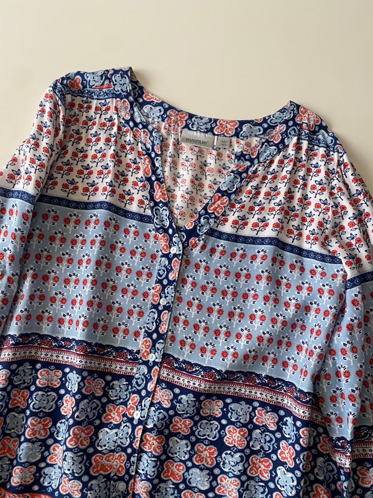 Camisa estampada, Talla XXL, Mujer